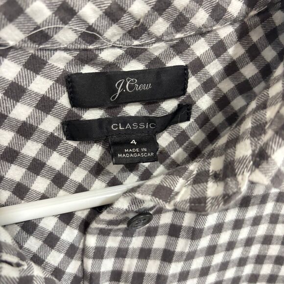 J.Crew Classic Fit Boy Shirt in Mini Buffalo Check H2132 - Picture 5 of 9
